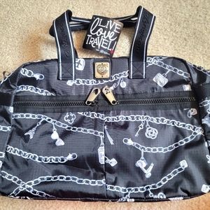 Brighton Rare Find, Jetsetter Duffel (Links of Love) Women Bag Retired Design